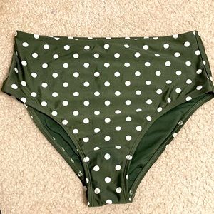 Green swimsuit bottoms